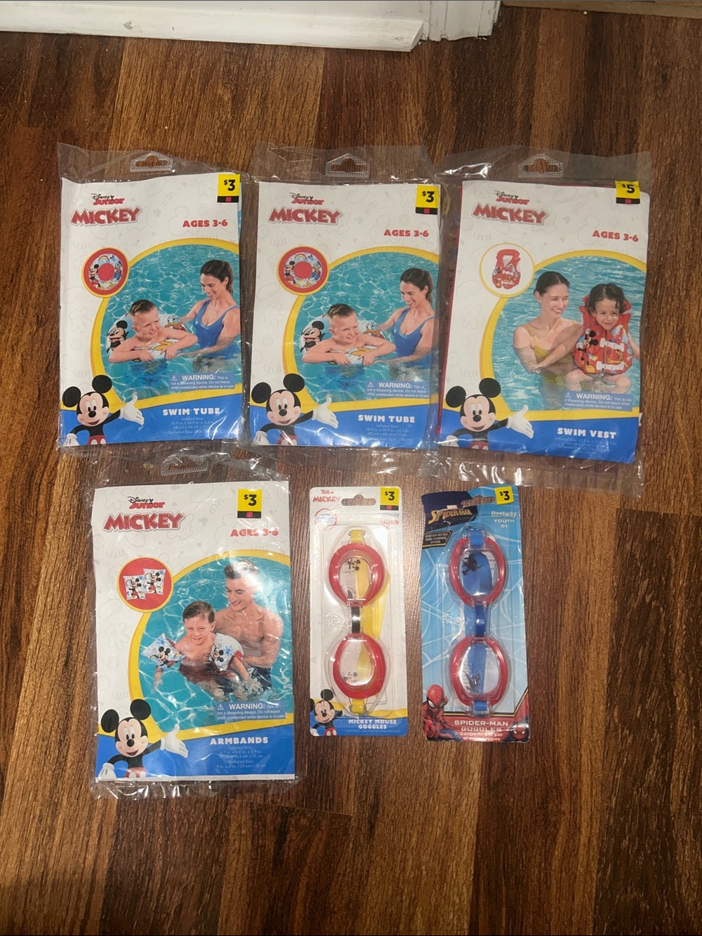 Disney Mickey Kids Swim Set - Red & Yellow